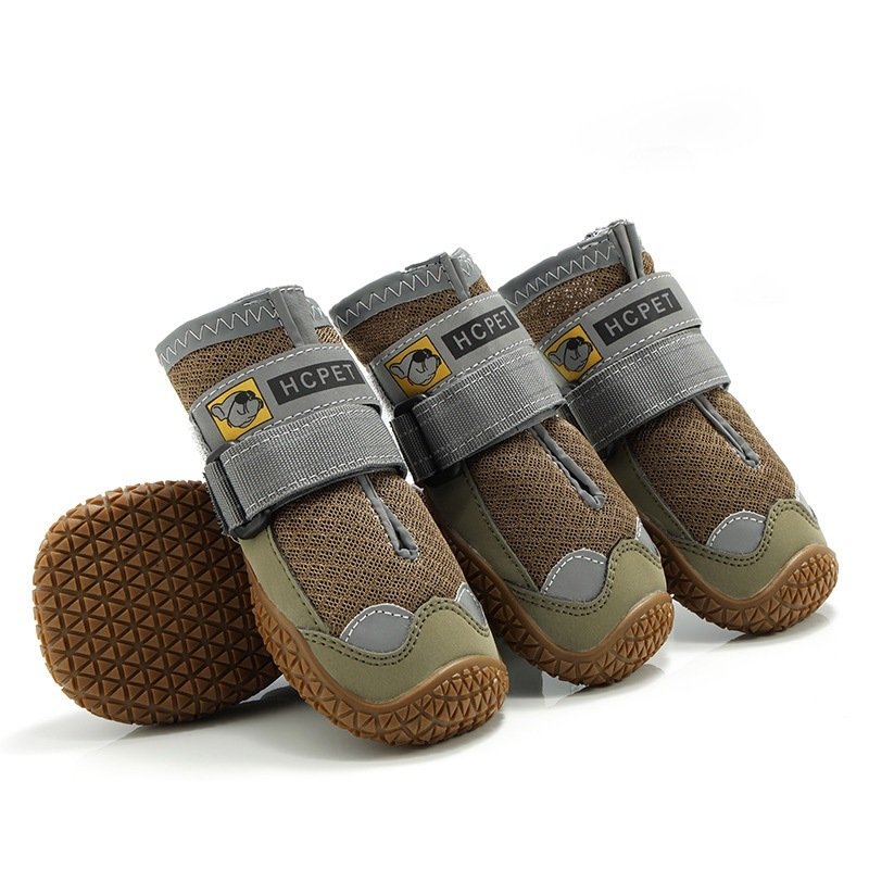 Pet Non-Skid Booties, Waterproof Socks Breathable Non-Slip with 3m Reflective Adjustable Strap Small to Large Size (4PCS/Set) Paw Protector Pet Non-Skid Booties, Waterproof Socks Breathable Non-Slip with 3m Reflective Adjustable Strap Small to Large Size (4PCS/Set) Paw Protector
